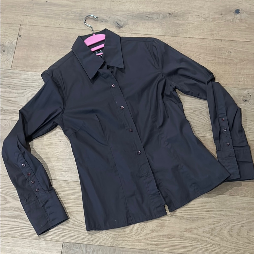 Chic Black Button-Up Shirt